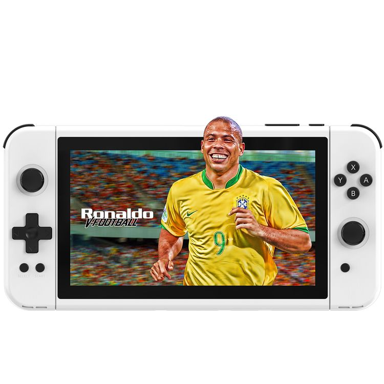 Green Lion GP Pro Gaming Console with Dual High Sound Quality Speakers, 7 Inches TN Screen, MP3 Full Format Audio Music Functions, Chinese and English Language, Linux System, More than 3000 Games, FLV & MP4 Video Formats Support, Lightweight and Portable - White