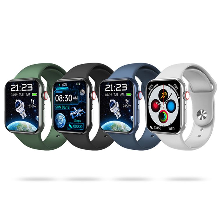 Green Lion Active Pro Smart Watch with Silicone Strap Included, Double Tap Function, Waterproof, Full Round Display, 230mAh Battery Capacity, Long Battery Life - Silver