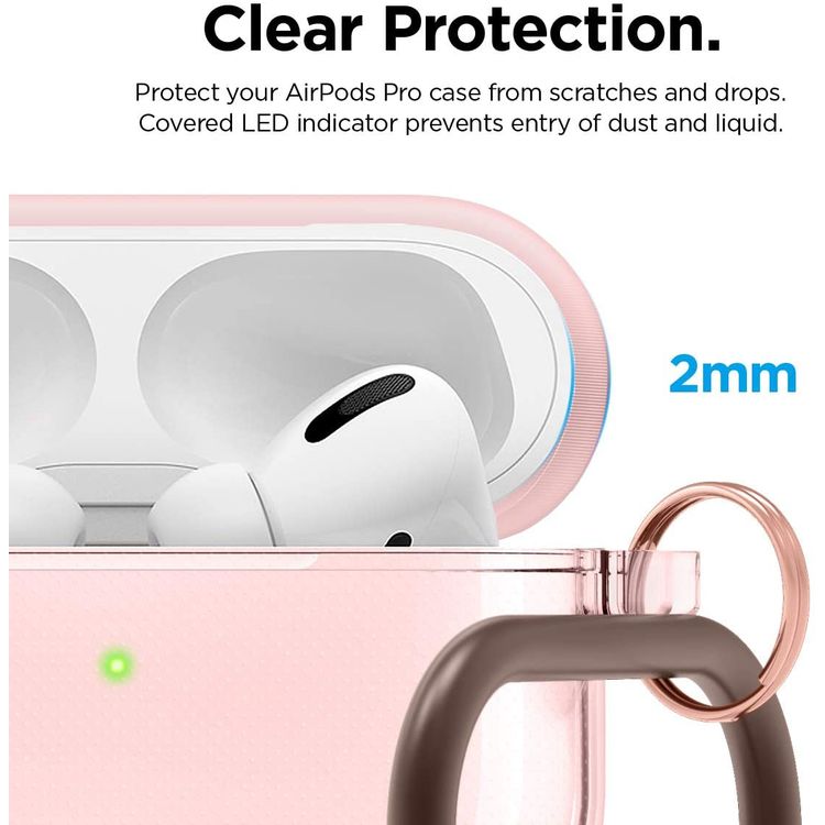 Elago Clear Hang Case for Apple Airpods Pro - Pink