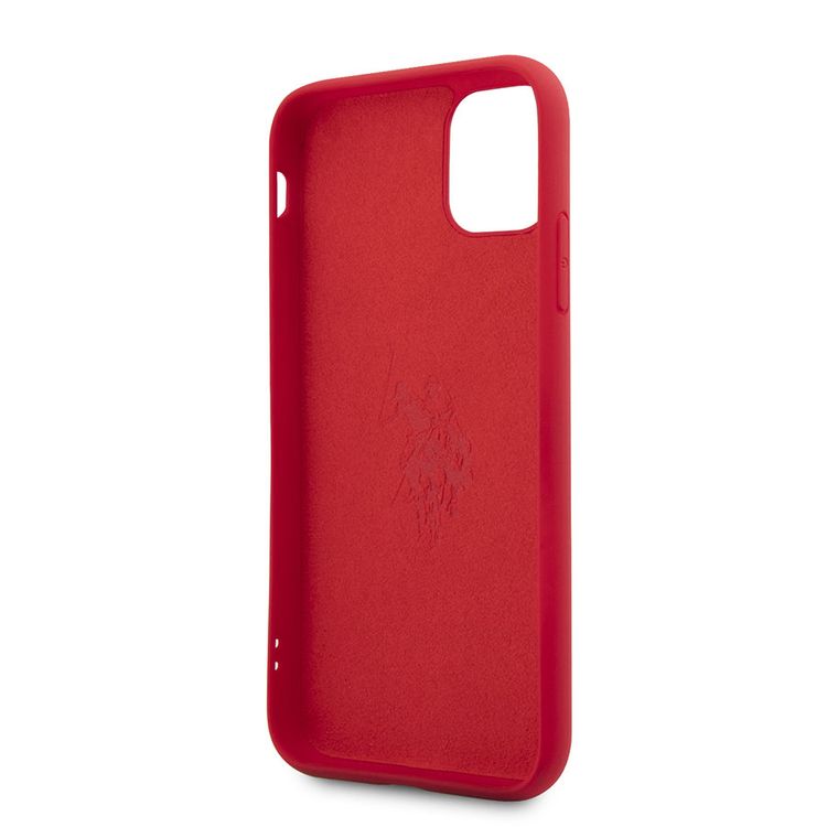 CG MOBILE U.S.Polo Assn. Silicone Effect Case Vertical Logo Compatible for iPhone 11 Pro ( 5.8" ) Shock Resistant, Scratches Resistant, Easy Access to All Ports