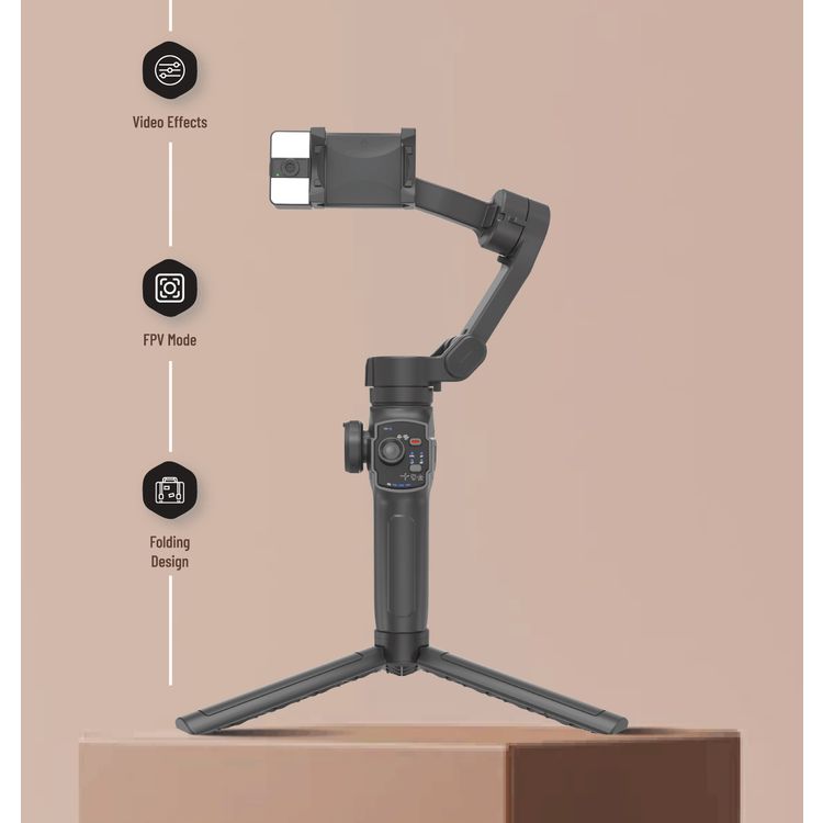 بورودو AI المقتفي Gimbal P9 - أسود