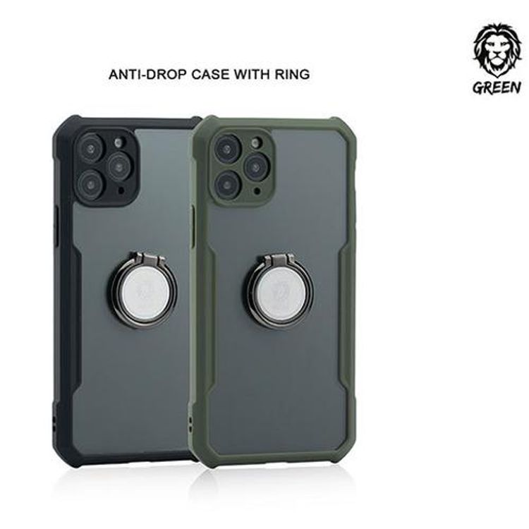 Green Lion Stylishly Tough Shockproof Case with Ring, Anti-Drop, High Classic Design, 360 Protection, Anti-Scratch, Shock-Absorption