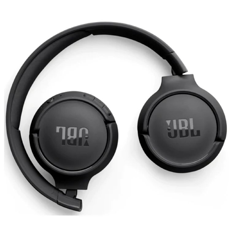 JBL Tune 520BT Wireless On-Ear Headphone with Multi-point Connections, Comfortable & Foldable Design, JBL Pure Bass Sound, Fast Charge, Voice Aware Technology - Black