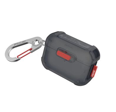 Skinarma Airpods Pro 2 Case Mecha with Layered Hybrid Shell Construction, Secure Magnetic Closure, Precise Openings for Speakers and Charging Port - Smoke