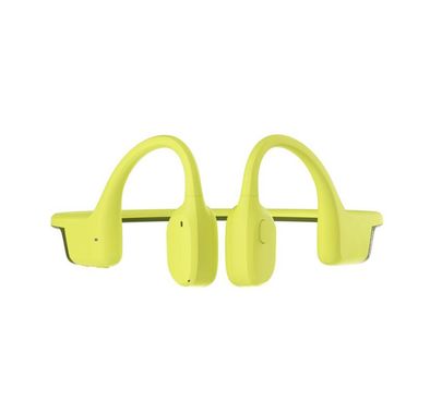 سماعات Suunto Wing الرياضية المفتوحة مع بنك طاقة محمول، اتصال مزدوج للجهاز، وقت تشغيل يصل إلى 30 ساعة مع بنك طاقة، زر متعدد الوظائف، نطاق بلوتوث 10 أمتار، تصنيف IP67 مقاوم للماء والغبار، أضواء LED حمراء لتحسين الرؤية - ليموني