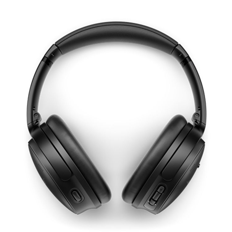 Bose QuietComfort Wireless Headphones with Bluetooth & AUX Connection, Up to 24 Hours Battery Life, Active Noise Cancellation, High-Fidelity Audio, Water Resistant - Black