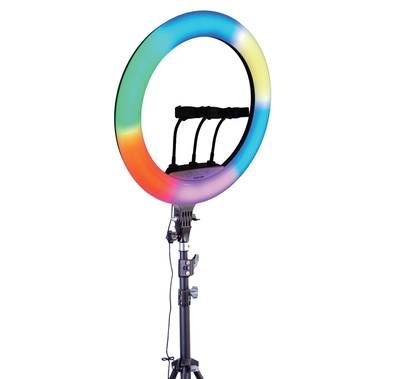 Green Lion 22-inch RGB Ring Light - Black