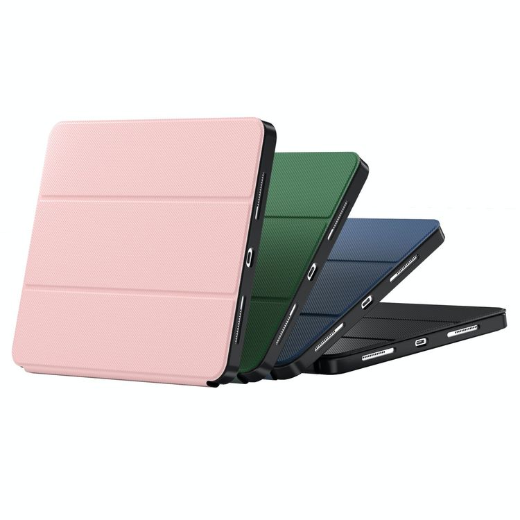 Green Lion Hogo Premium Case with Pencil Holder for iPad Pro 13", Ultra Slim Fit, Stable Tri-Fold Stand, Built-in Pencil Holder, Magnetic Smart Cover, Auto Sleep/Wake - Black