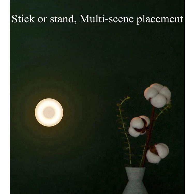 Xiaomi Mi Motion-Activated Night Light 2, 360 Degree Rotating, Dual sensor (Light & PIR Motion) 2800k warm White Light, Dual Brightness Adjustment, Innovative Magnetic Structure Design White