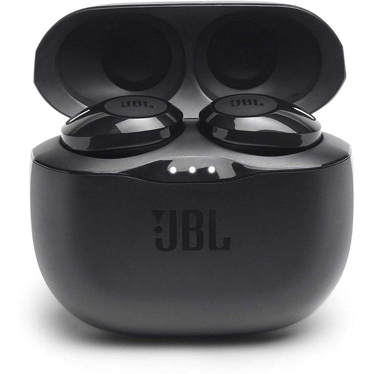 JBL Tune125TWS Truly Wireless Bluetooth In-ear Headphones, Pure Bass Sound Earbuds, 32-hours Battery Life, Dual Connect - Black
