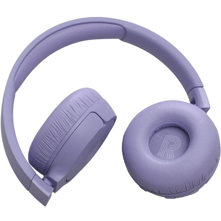 JBL Tune 670 Wireless Noise Cancelling Headphones with Voice Assistant Integration, Built-in Microphone, Detachable Cable, 70 Hours Battery Life - Purple