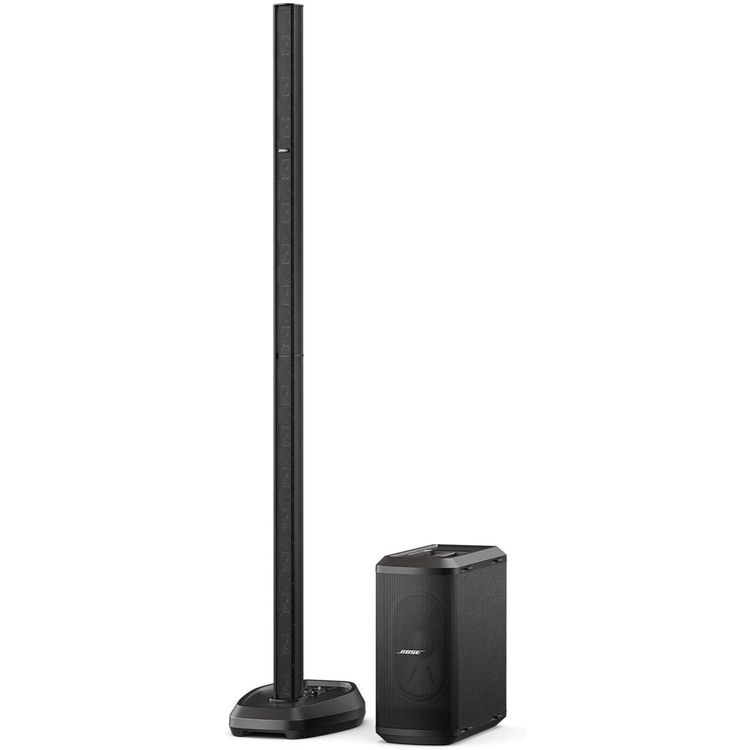 Bose L1 Pro32 Portable Line Array System with Sub1 Powered Bass Module, 180° Horizontal Coverage, Slim Design, Simple Setup, Intuitive & Direct Wireless Control - Black