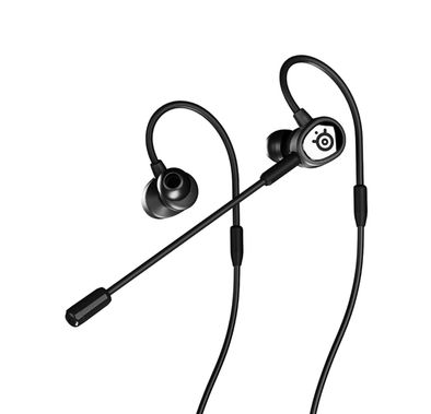 سماعة الألعاب المحمولة TUSQ من SteelSeries، باللون الأسود، صغيرة - أسود