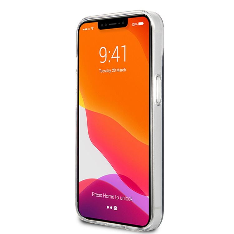 CG MOBILE Mercedes Benz Gradient Embossed 2 Case Compatible for iPhone 13 Pro Max (6.7") Easy Access to All Ports, Anti-Scratch, Shock Absorption & Drop Protection Back Cover Suitable with Wireless Charging Officially Licensed