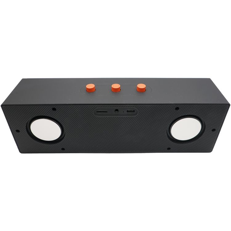 Porodo Portable Stereo Speaker with 5.4 Bluetooth Version, 6 Hours Working Time, Multi-Function Button, 10m Operating Range, Call Function, TF Card Slot, Dual 5W Speakers - Black