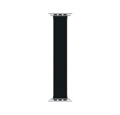 Green Lion Braided Solo Loop Watch Strap for Apple Watch 40mm, Anti-Scratch, Sweat & Water Resistant, Easy Installation, Soft & Comfortable Fit - Black