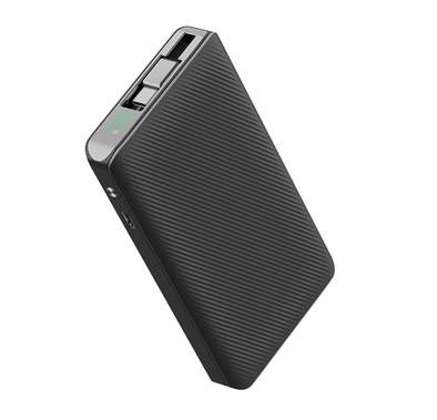 Powerology 10000mAh Retractable Cable Power Bank with LED...
