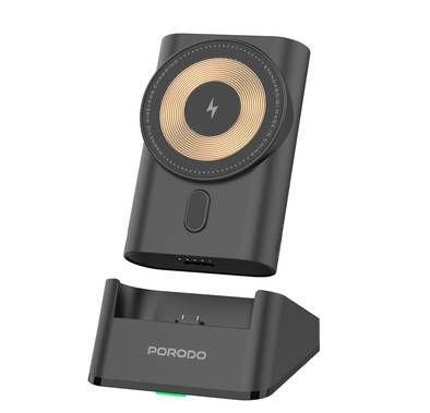 باور بانك Porodo 5200 مللي أمبير في الساعة مدمج مع منفذ T...