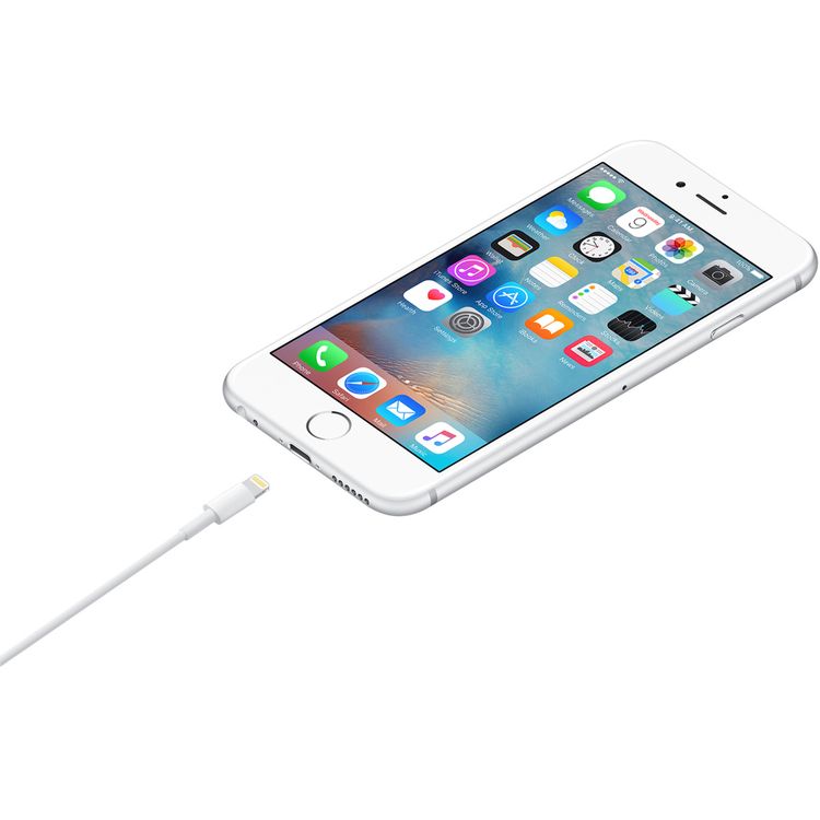Apple Lightning to USB Cable 1m compatible with iPhone 5 to iPhone 14 - White