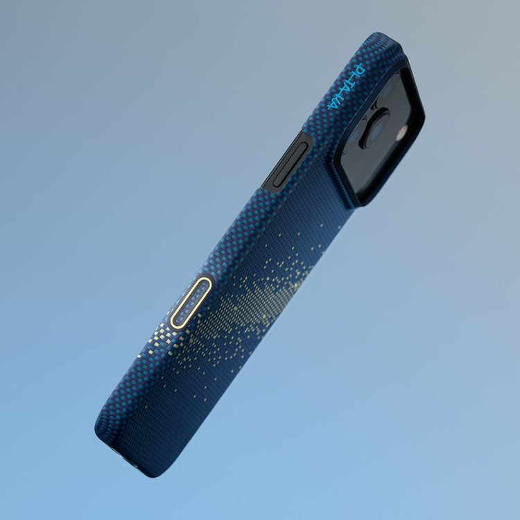 Pitaka Ultra-Slim Case for iPhone 17 Pro Max with Carbon Fiber Material, PitaTap, Scratch Protection, Lightweight Design, Easy Installation, Magsafe Compatibility - Milky Way Galaxy