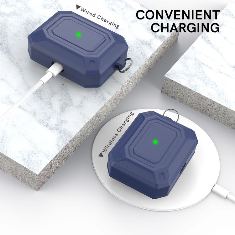 AhaStyle Premium Silicone Rugged Design Case with Anti-Lost Carabiner Compatible for AirPods Pro, Scratch Resistant, Shock Absorption & Dustproof