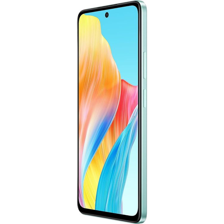 هاتف Oppo A58 4G TRA إصدار، 6.72 بوصة، 8 جيجابايت رام، 128 جيجابايت تخزين، 50 ميجابكسل، شريحتي اتصال، أندرويد 13، GSM، HSPA، LTE - أخضر مبهر