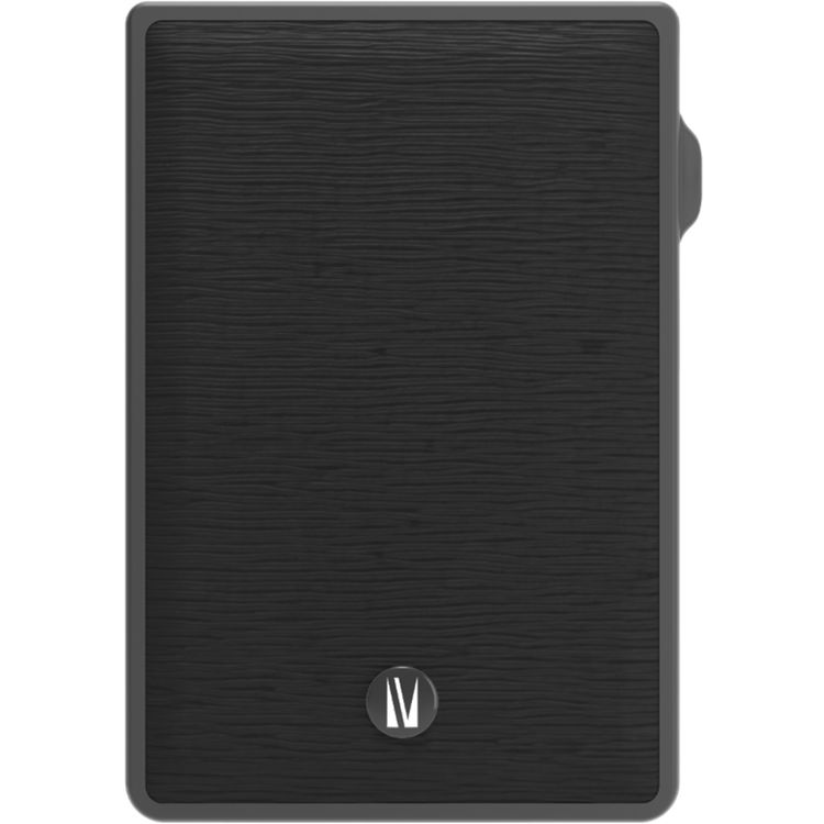 Levelo Lusso MagSafe Card Holder with Strong MagSafe Magnet, Saffiano PU Leather, 3 Card Slots, Card Pop-up Button - Black