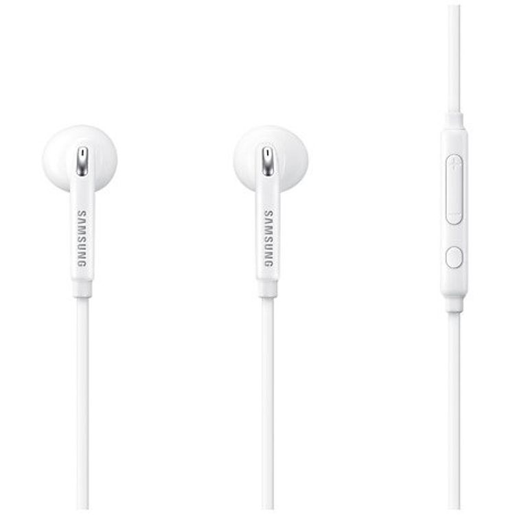 Samsung Hybrid In-ear Fit Earphones with Microphone, ( Ear Tip & Ear Wing Tip ) Wired Headset with High-quality Sound, 3.5mm Headphone Connector, 1.2m Cable - White