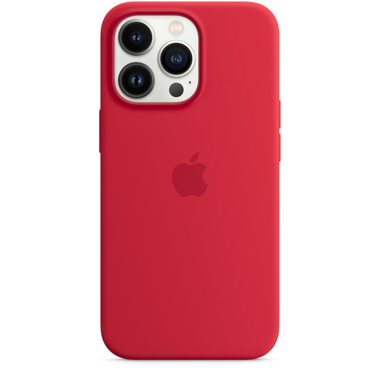 Apple Silicone Case with MagSafe Compatible for iPhone 13 Pro (6.1") – (PRODUCT) RED
