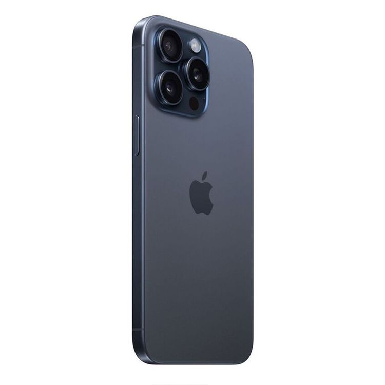 Apple iPhone 15 Pro Max with 1TB Capacity, 6.7-inch Screen Size, Dual eSIM, 48MP Camera Resolution, A17 Bionic Chip, USB-C Connector Type, 5G Network Technology, Splash, Water & Dust Resistant - Blue Titanium