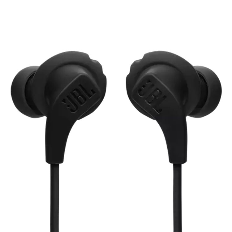 سماعات JBL Endurance Run 2 الرياضية اللاسلكية، IPX5، بلوتوث 5.0، ميكروفون مدمج، جهاز تحكم عن بعد في الكابل - أسود