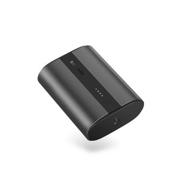 RAVPower 2-Port PD Pioneer Mini Power Bank 10000mAh 18W with Overcharging Protection - QC Fast Charging Portable Charger Powerbank - Compact Size Design - Metallic Dark Gray