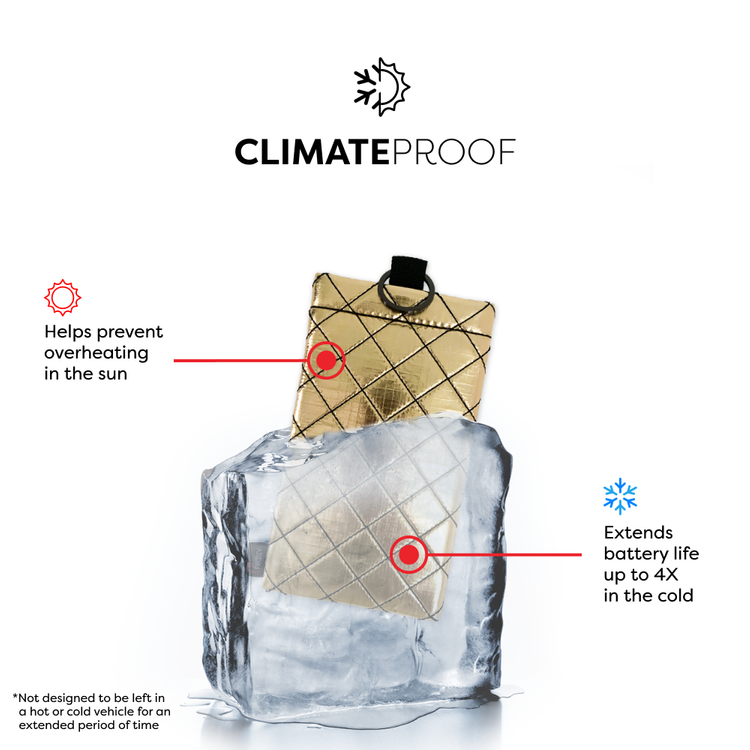 Phoozy Apollo II Series AntiMicrobial Thermal Mobile Phone Case Capsule, Shock & Drop Protection Cover, Insulated Ultra-Slim Germ, Extends Battery Life - Gold