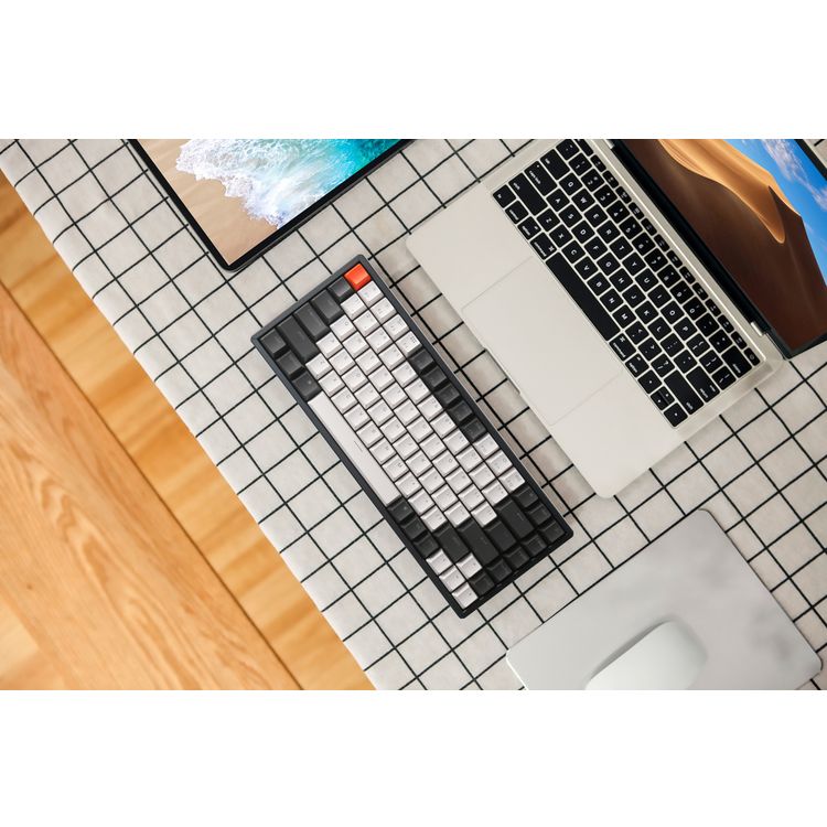 Keychron K2 84 Gateron Wireless Mechanical Keyboard with RGB, Red Switch & Hot-swappable | Compact & Tactile Gaming Keyboard