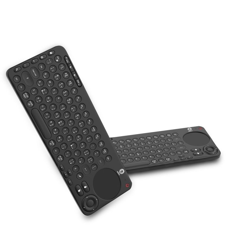 Green Lion Dual Mode Portable Wireless Bluetooth Keyboard ( English / Arabic ) with Precision Touch Pad Compatible for Windows 8/10, Android, Mac OS, Comfort Design