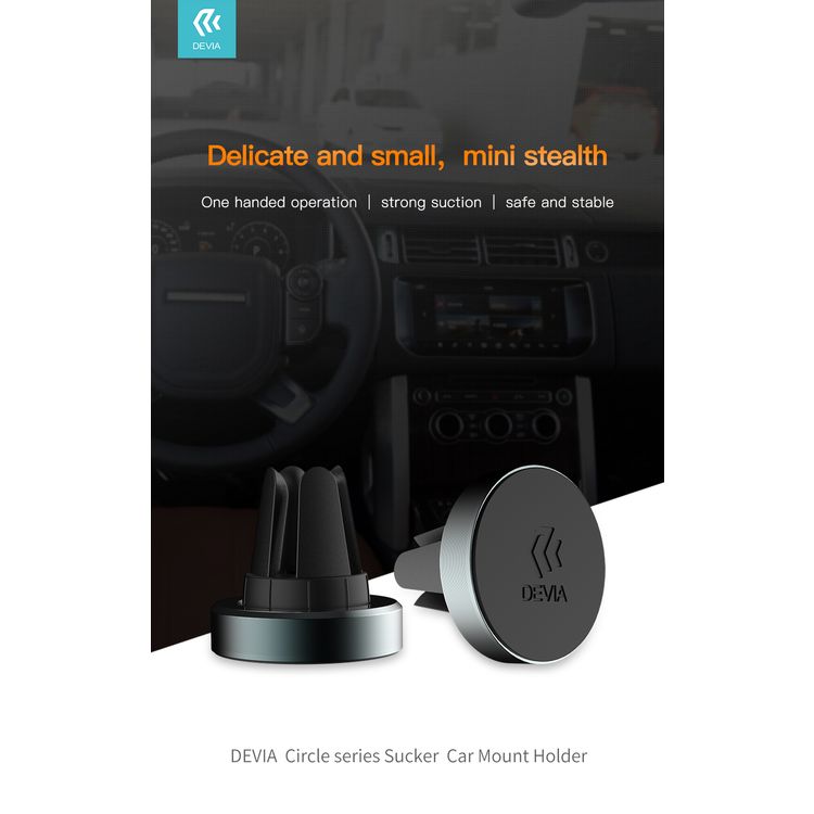 Devia Circle Series Sucker Car Mount Holder - Space Gray