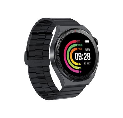 Pawa Elegance Amoled Smart Watch Full Tuch Display, Wireless Charging - Black