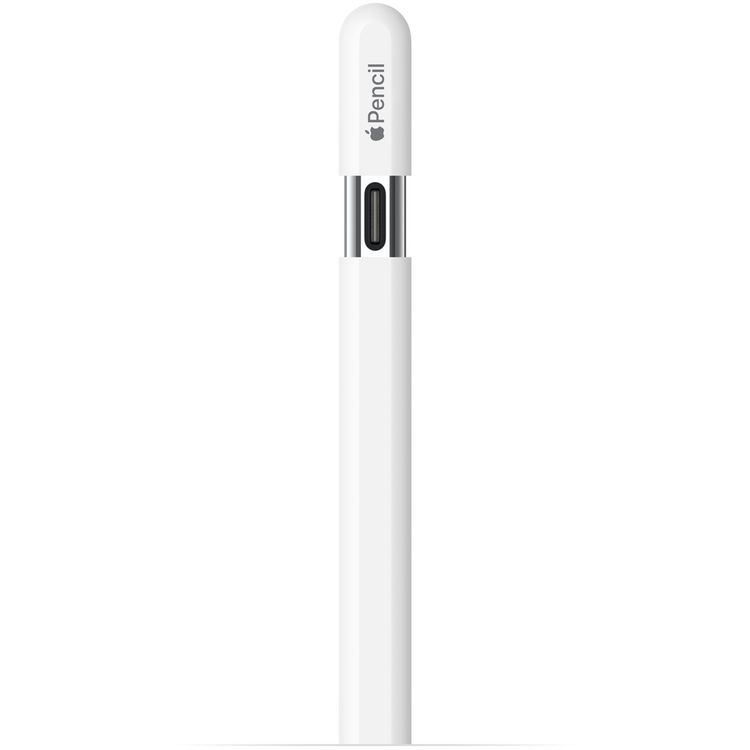  قلم أبل (USB-C)، ملحق مغناطيسي، اتصال بلوتوث وUSB-C، محمول - أبيض