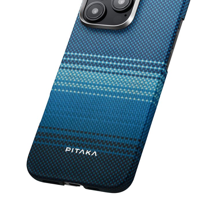 Pitaka Tactile Woven Ultra Slim Case for iPhone 16 Pro Max, Woven Touch, Compatible with MagSafe, Raised Camera Lip - Moonrise