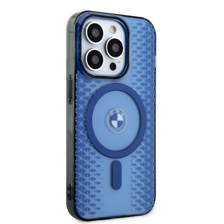 BMW MagSafe IML Case with Signature Track BMW Logo for iPhone 15 Pro Max - Blue