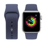 سوار ساعة iGuard من بورودو من السيليكون ، سوار معصم بديل ملائم ومريح ، أشرطة قابلة للتعديل متوافقة مع ساعة أبل 40 مم / 38 مم / 41 مم - أزرق داكن