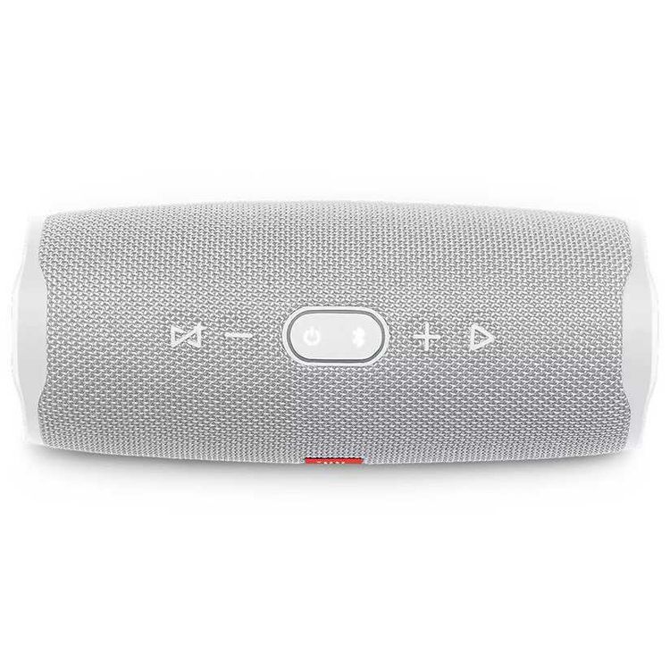 JBL Charge 4 Portable Wireless Bluetooth Speaker with Built-in Power Bank, 7500mAh Battery 20-hours Playtime, IP67 Waterproof & Dustproof Feature - White