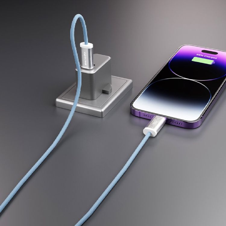 بورودو كابل منسوج 30 وات من النوع C إلى Lightning بطول 1.2 متر - أزرق