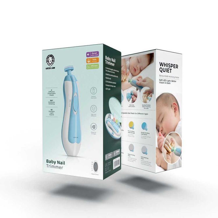 Green Lion Baby Nail Electric Trimmer  - Blue