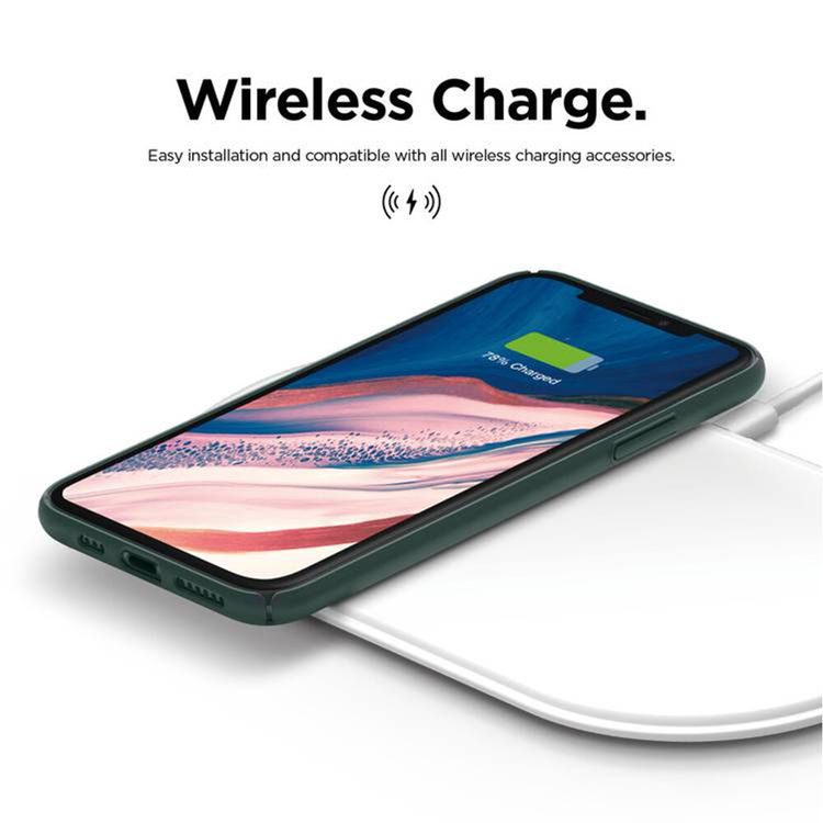 Elago Slimfit Strap Case for iPhone 11 - Midnight Green