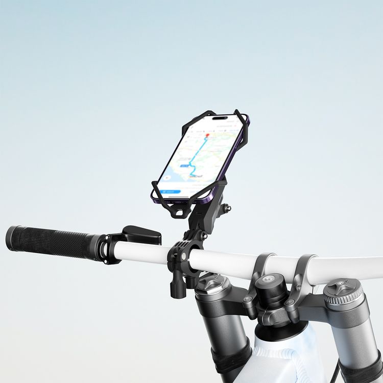 Porodo Secure Grip Shock-Absorption Bicycle Mount - Black
