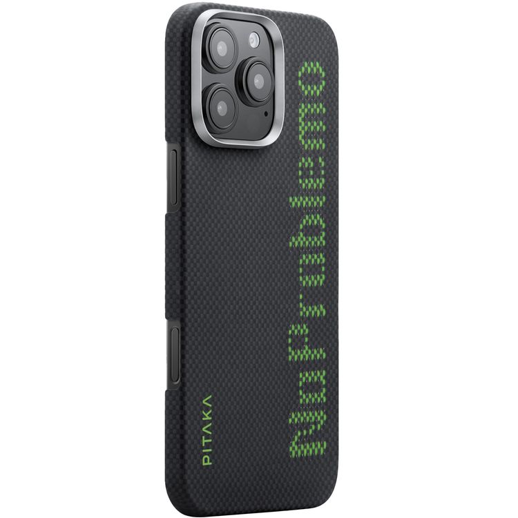 Pitaka Aries Tactile Woven Case for iPhone 16 Pro, MagSafe Compatibility, Slim & Lightweight, Secure Grip, Raised Edge Camera - NoProblemo