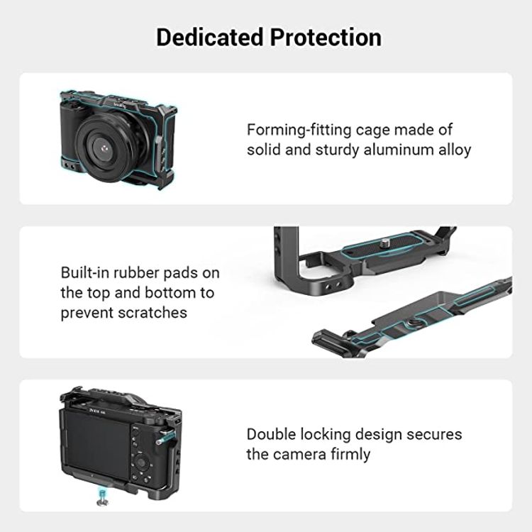 SmallRig Camera Cage for Sony ZV-E10 3531 - Black