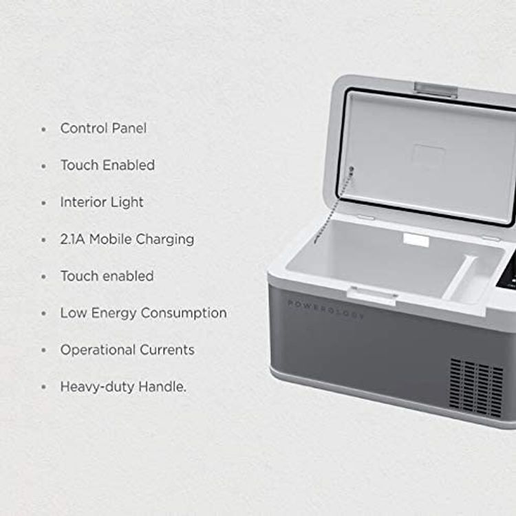 Powerology Small Dual Compartment Fridge and Freezer - 18L