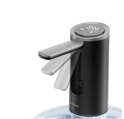 Porodo Lifestyle Foldable Electric Water Pump with 1200mAh Battery Capacity, 6000RPM Motor Speed, 4W Rated Power, 4-18.9L Bucket Capcacity, Quantative Pumping, Rechargeable Battery, Digital Display, Compact & Portable - Black